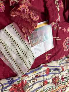 Farah talib aziz red lawn 2026