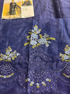 Maria b blue premium lawn 2025