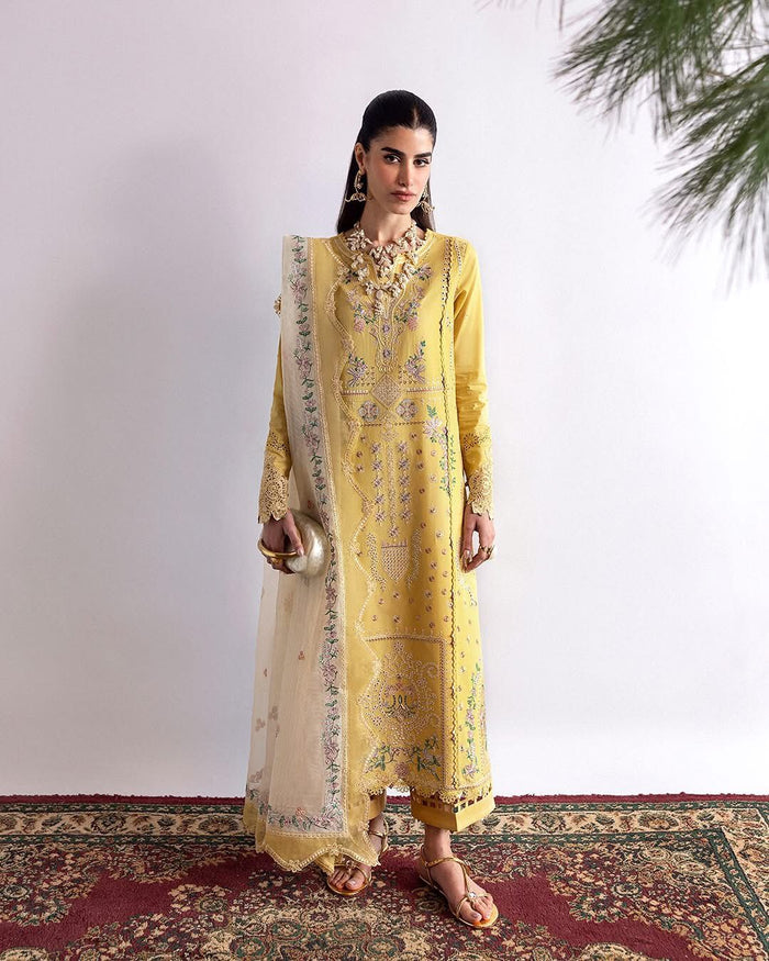 Qalamqar yellow lawn 2025