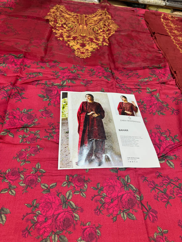 Zara Shahjahan red winter collection