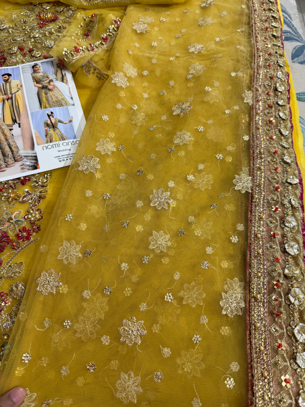 Nomi Ansari yellow multi wedding edition