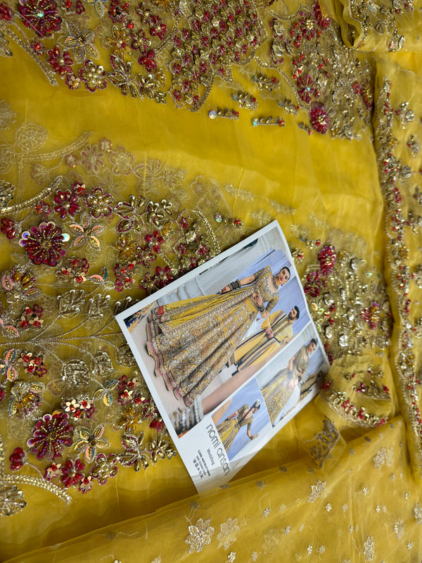 Nomi Ansari yellow multi wedding edition