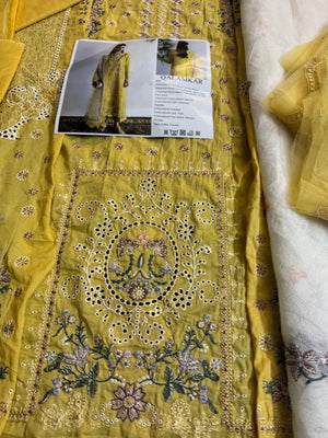 Qalamqar yellow lawn 2025