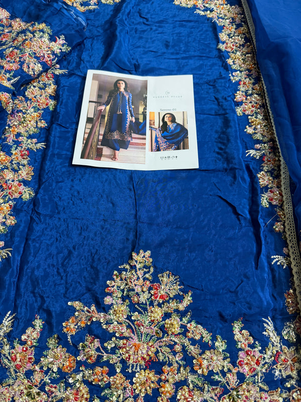 Hussain Rehar blue wedding edition