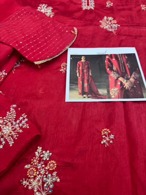 Sochaj reddish Meroon wedding edition