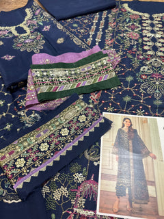 Baroque blue raw silk wedding edition