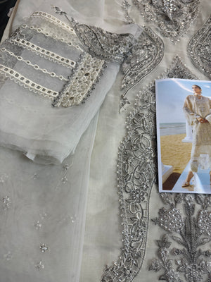 Maria b white premium eid collection lawn 2025