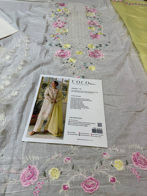 Coco by Zara Shahjahan white lawn