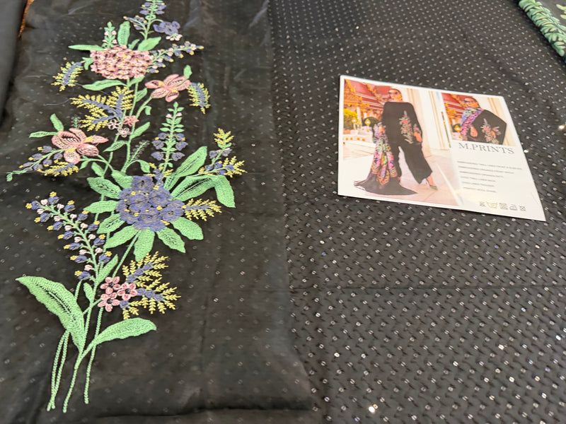 Maria B black multi winter collection