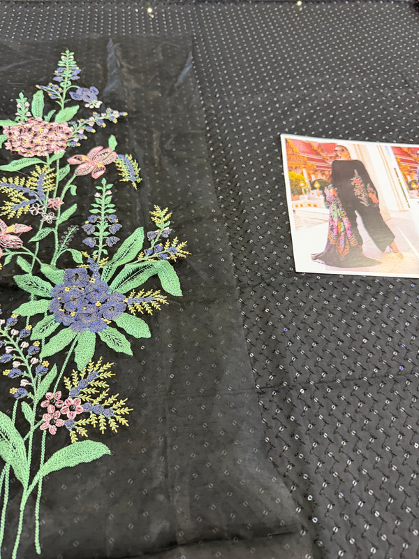 Maria B black multi winter collection