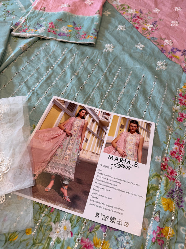 Maria B pink multi lawn 2026