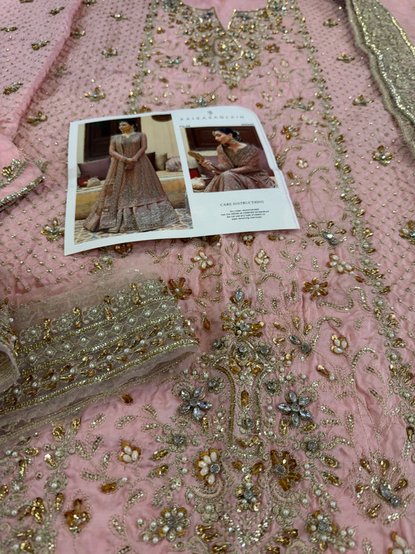 Faiza Saqlain chiffon wedding edition