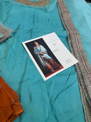 Hussain rehar sky rust wedding edition