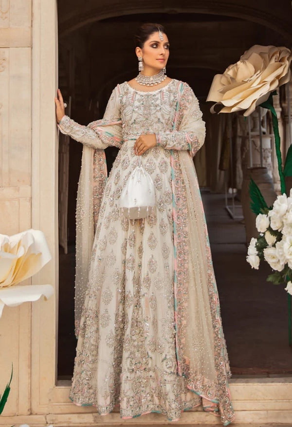 Kanwal malik white multi bridal collection