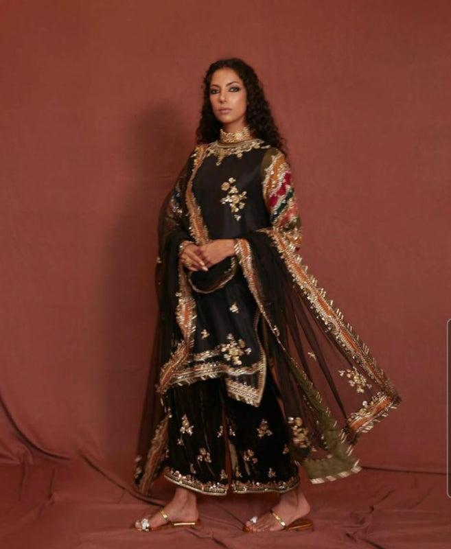 Misha lakhani black bridal collection