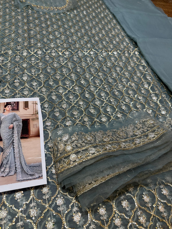 Maria B grey eid wedding collection