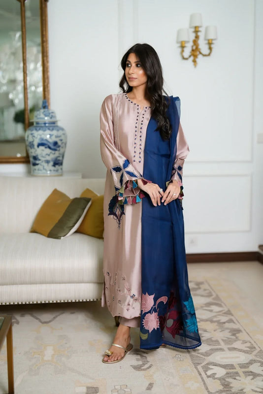 Faiza Rehman pink blue wedding edition