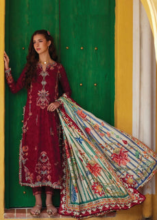 Farah talib aziz red lawn 2026