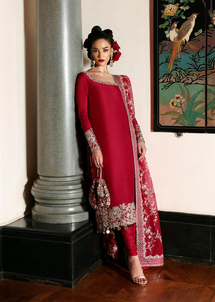 Hussain rehar red wedding edition