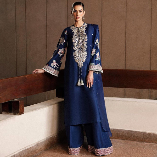 Hussain rehar blue wedding edition