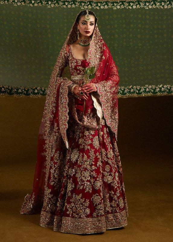 Hussain rehar red wedding edition