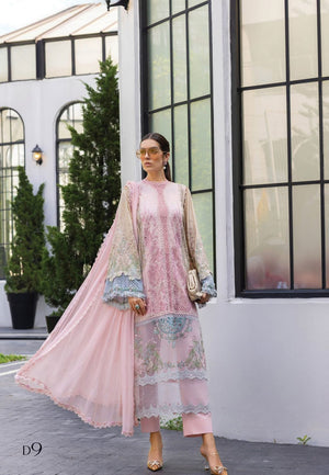 Maria b pink brown Eid ul azha collection