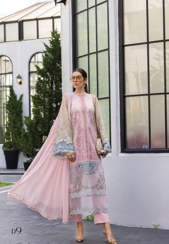 Maria b pink brown Eid ul azha collection