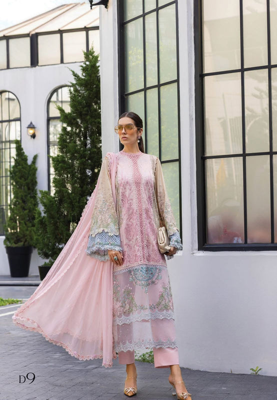 Maria b pink brown Eid ul azha collection