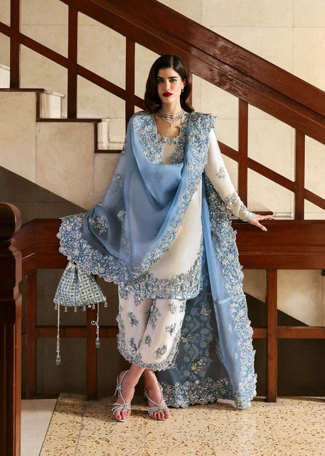 Hussain rehar white wedding edition