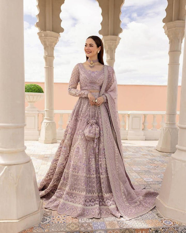Faiza saqlain lilac wedding edition