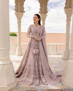 Faiza saqlain lilac wedding edition