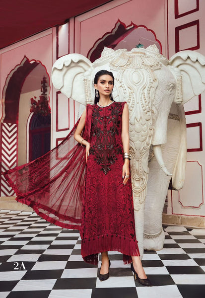 Maria b mprint red black winter collection