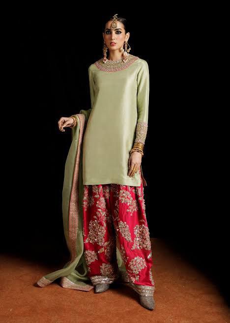 Hussain rehar pista and red wedding edition brand