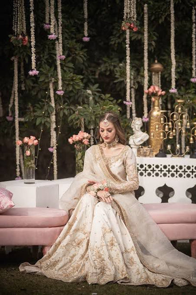 Maha Wajahat white wedding edition