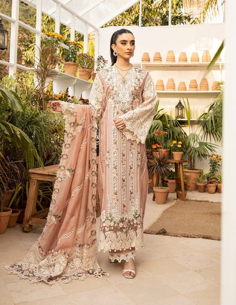 Elaf peach pink lawn 2025