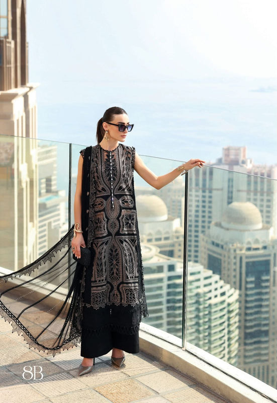 Maria b grey black lawn 2026