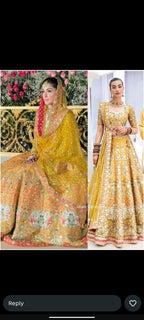 Nomi Ansari yellow multi wedding edition
