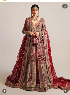 Hussain rehar red wedding edition 16 panelled