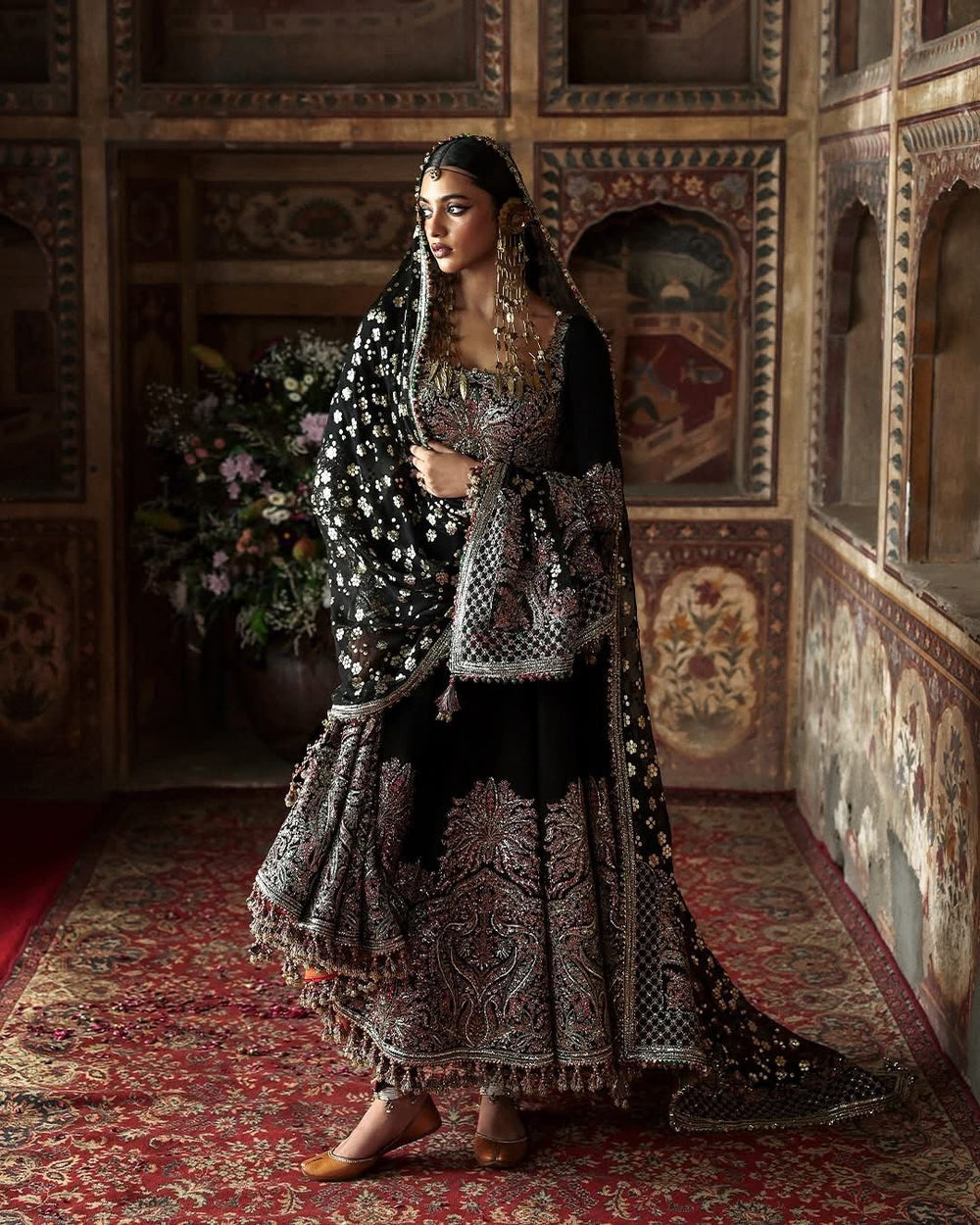 Hussain rehar black wedding edition