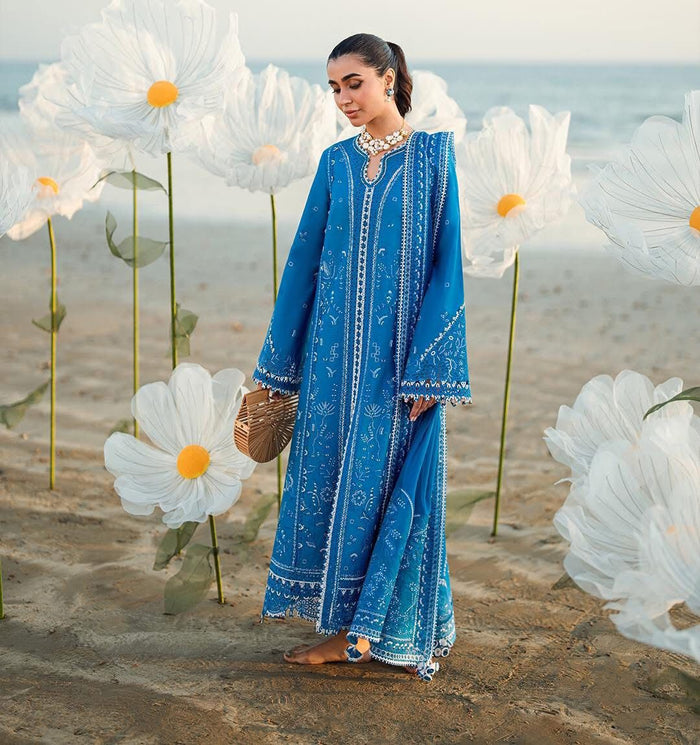 Qalamqar blue lawn
