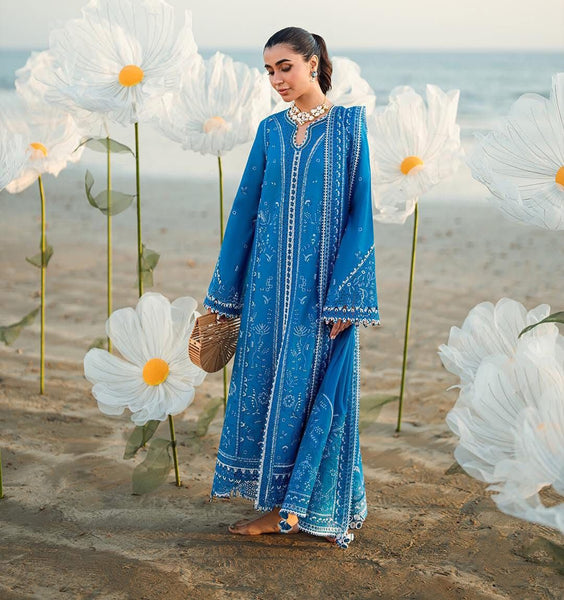 Qalamqar blue lawn