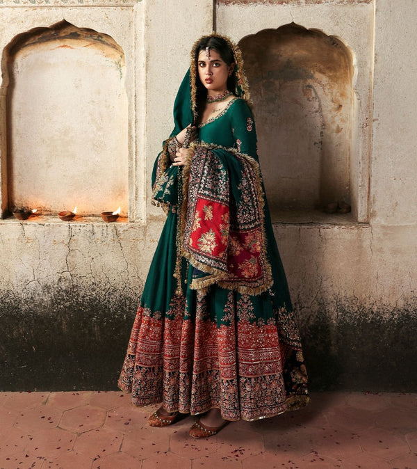 Hussain rehar green wedding edition