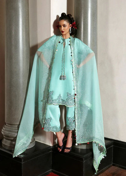 Hussain rehar sea green wedding edition
