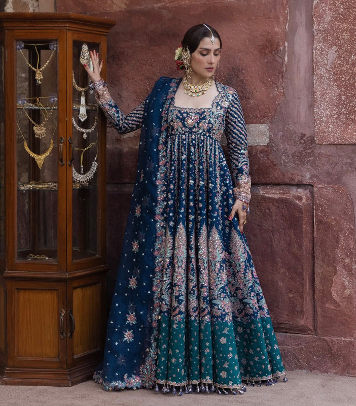 Hussain rehar blue multi wedding edition