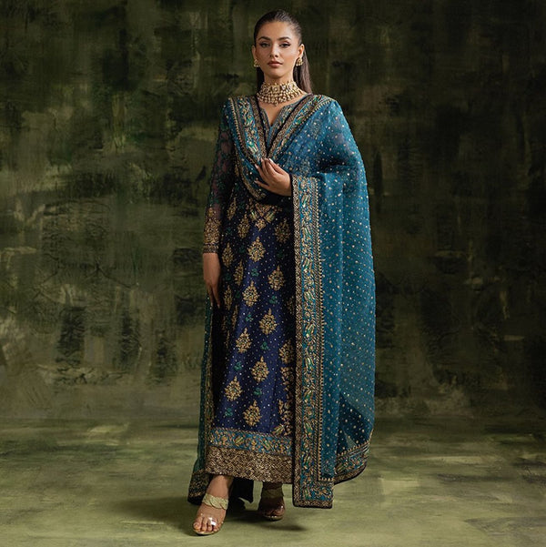 Sara naqvi blue wedding edition