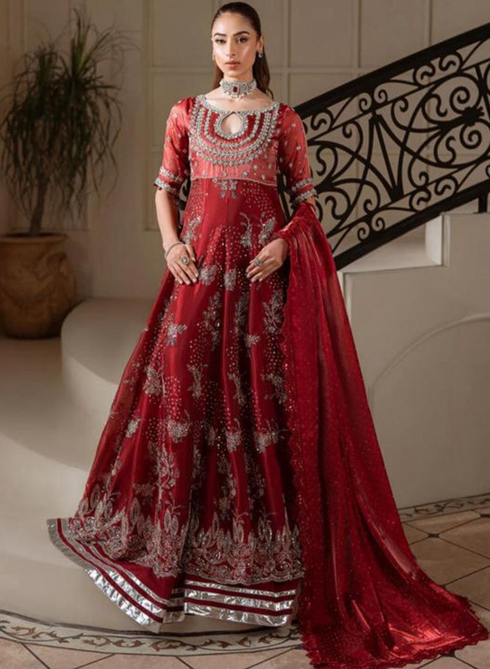 Zaira red maxy wedding edition