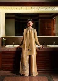 Hussain rehar mustard yellow wedding edition