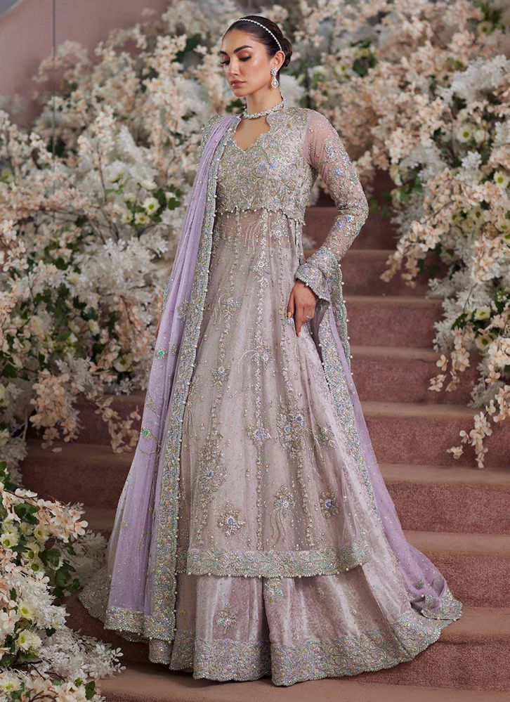 farah talib aziz pink dress Melek Rose Kaftan