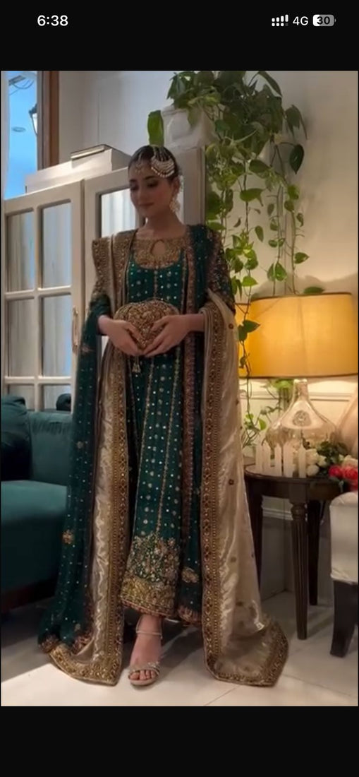 Haris Shakeel green  wedding edition