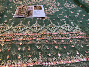 Mohsin Naveed Ranjha Green Bridal